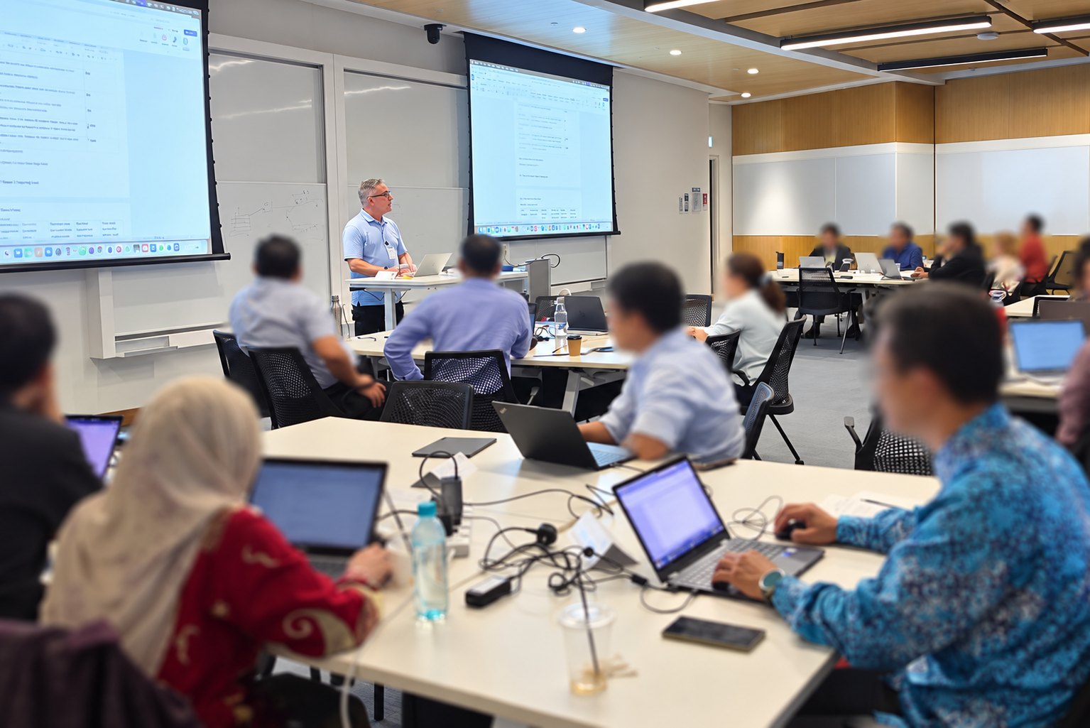 Ken Pulverman teaching a product management class